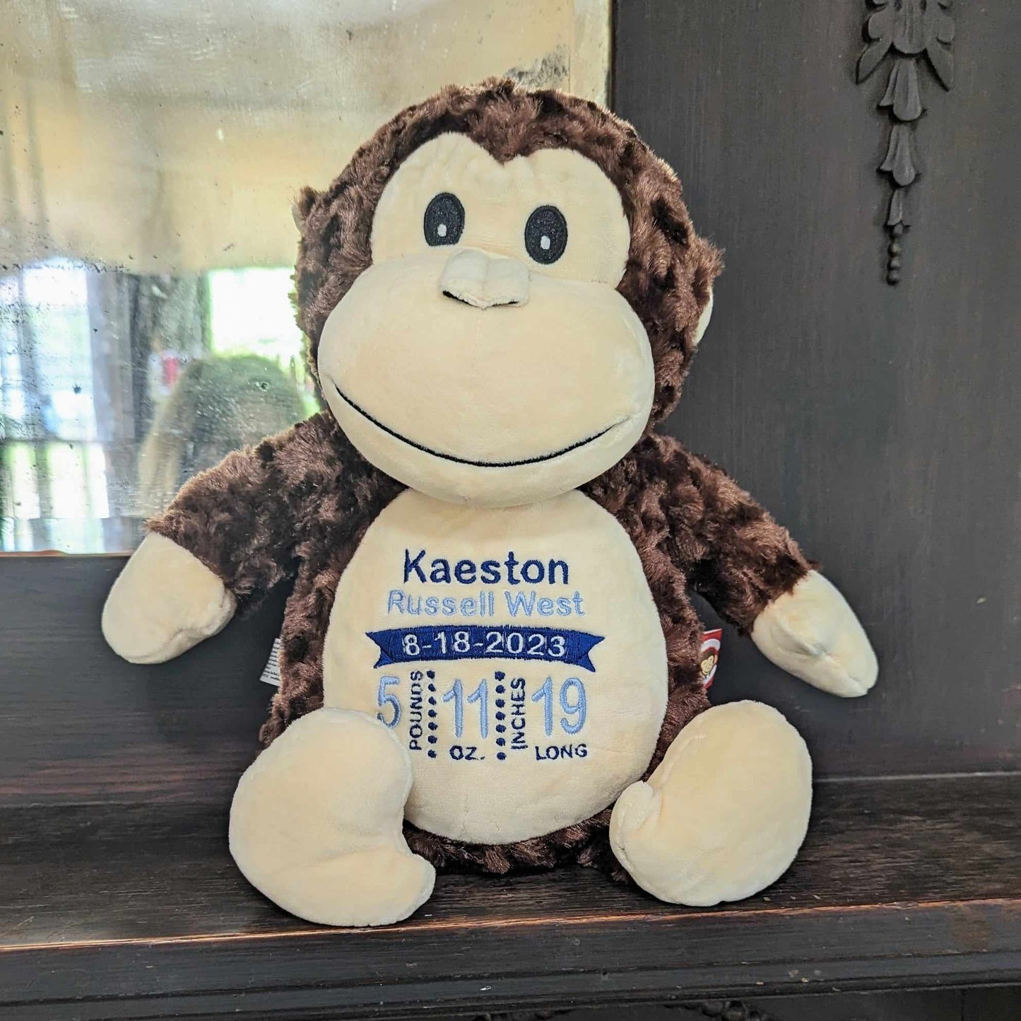 Cubbies Gray Classic Bunny-Personalized Plush Keepsake