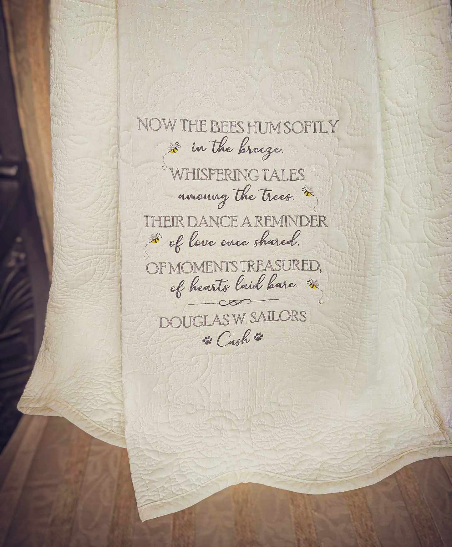 The Bees Hum Softly - Sympathy Throw Blanket