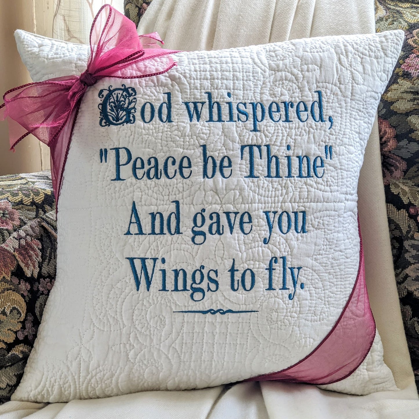 God Whispered Pillow