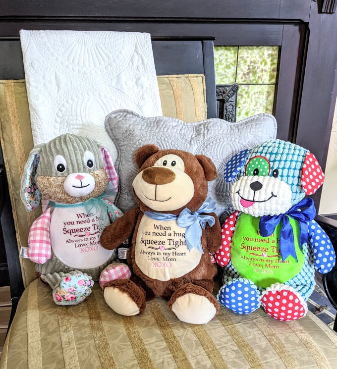 Cubbies Custom Plush Animals | Custom Comfort Gifts - Hollyhock Designs