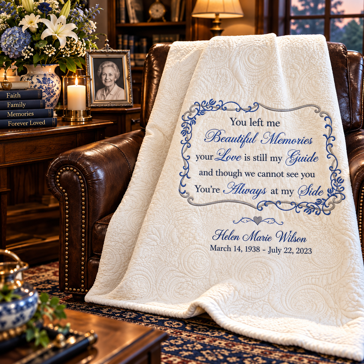 Beautiful Memories Sympathy Throw