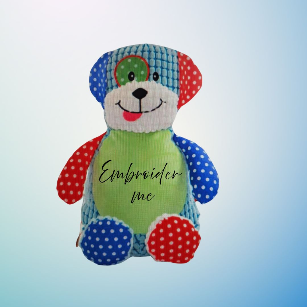 Cubbies Harlequin Dog Plush