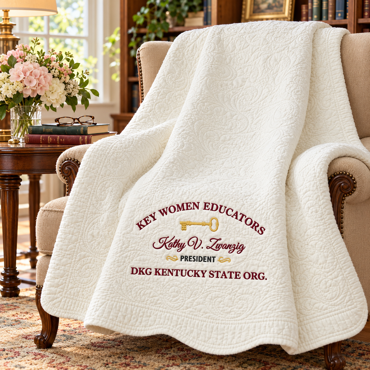 Key Women Educators — Personalized Recognition Quilted Throw