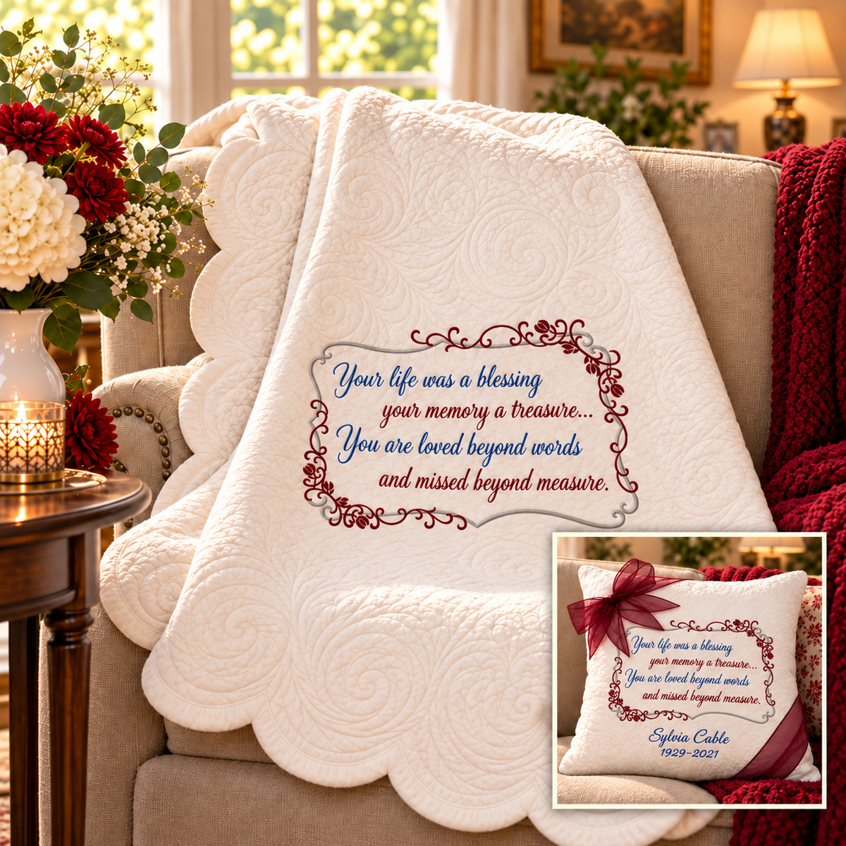 Missed Beyond Measure Sympathy Throw