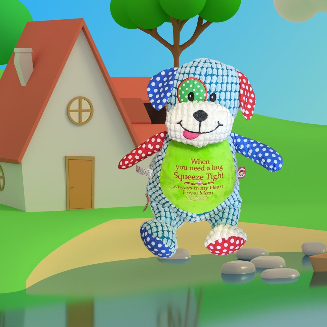 Cubbies Harlequin Dog Plush