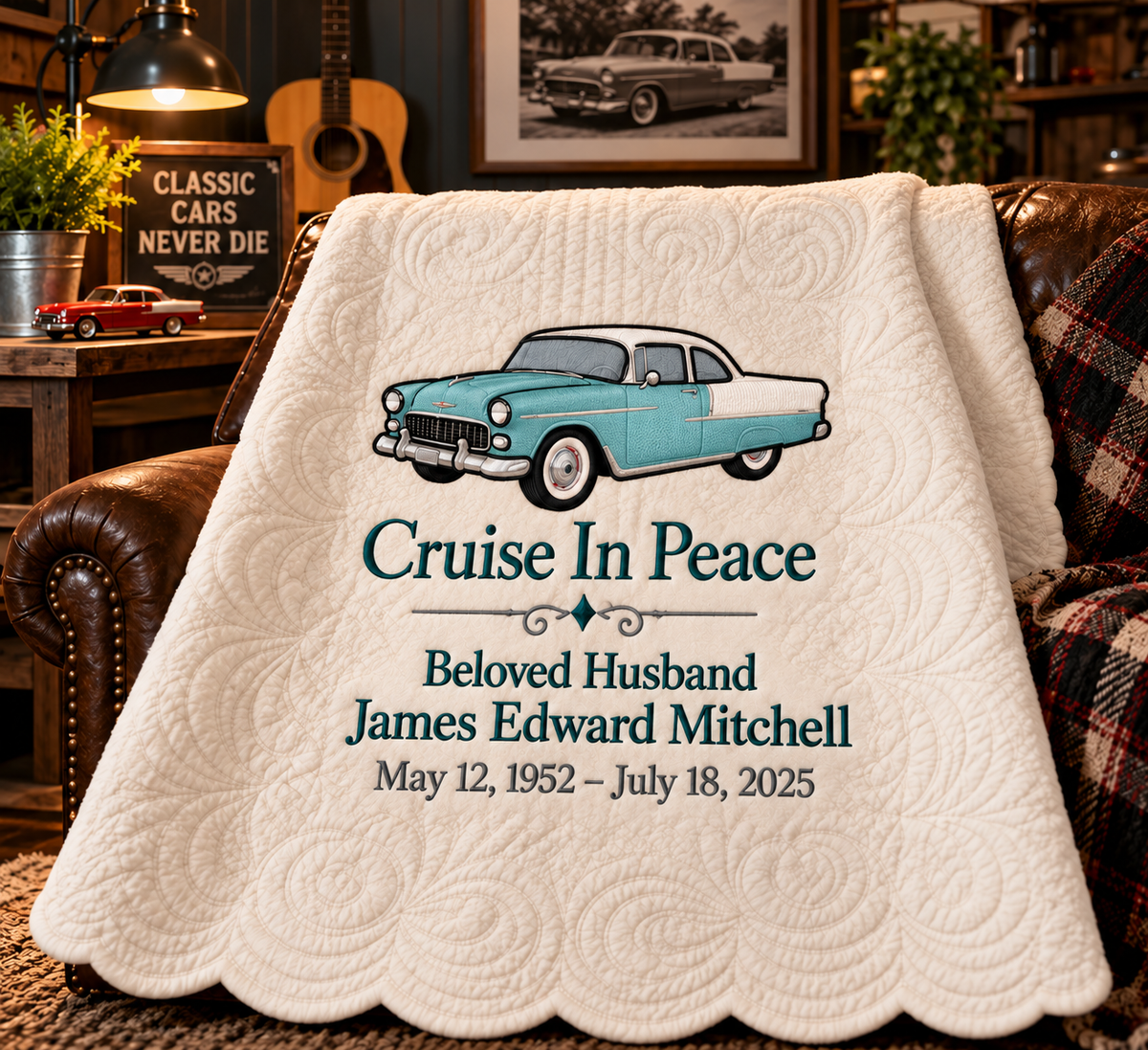 ’55 Chevy — Personalized Classic Car Throw