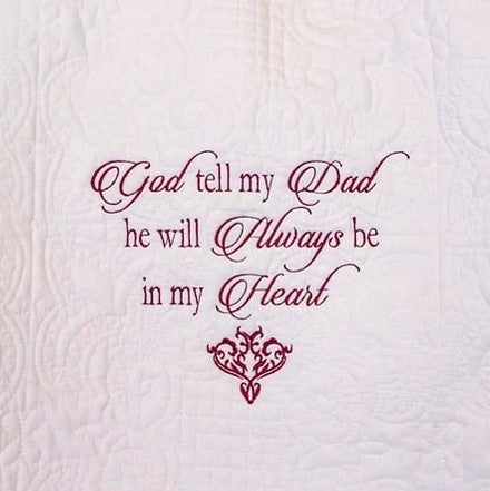 God, Tell My Dad Heart Throw