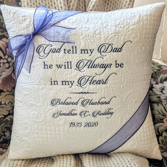 God, Tell My Dad Pillow