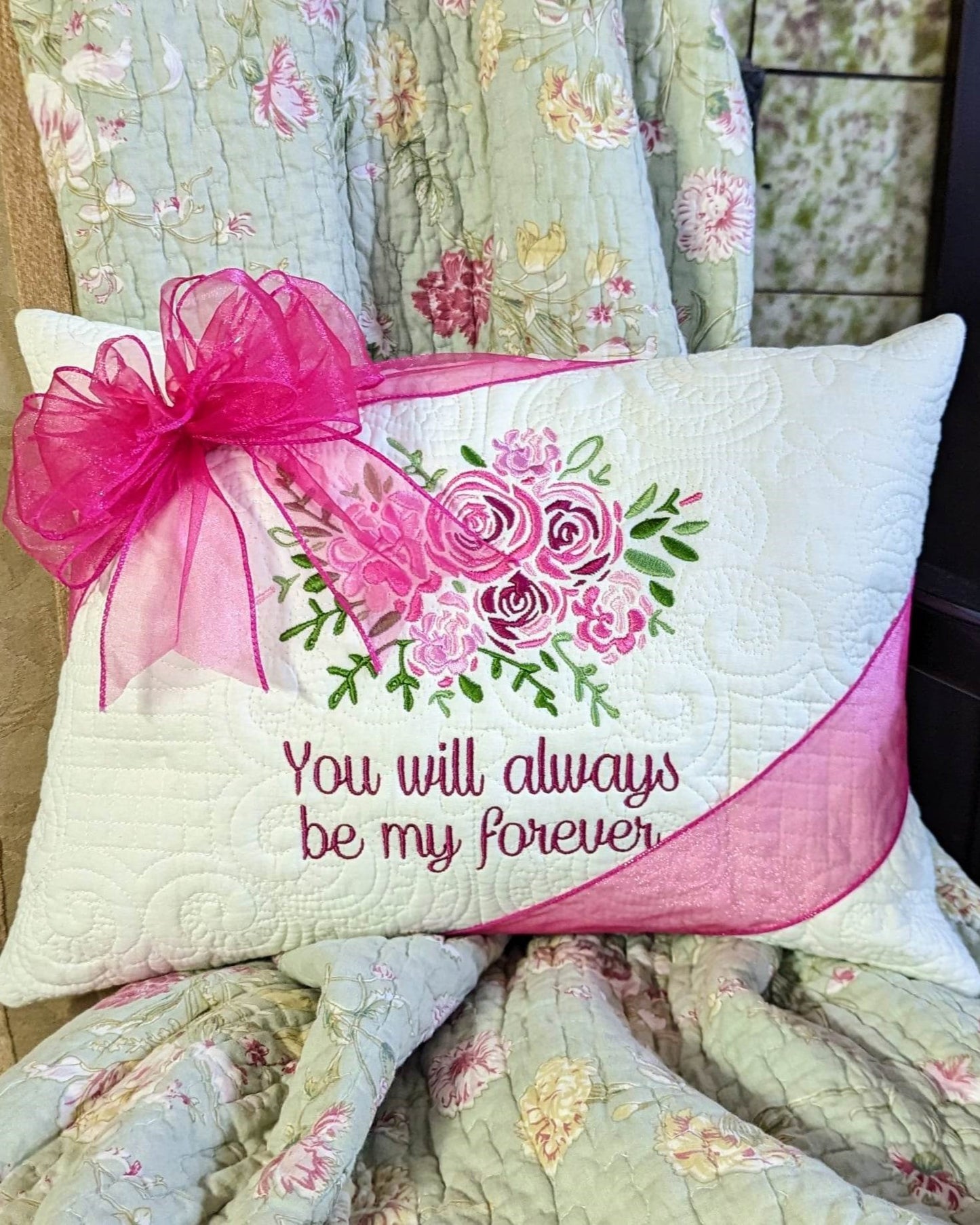 Peony Medley My Forever Pillow